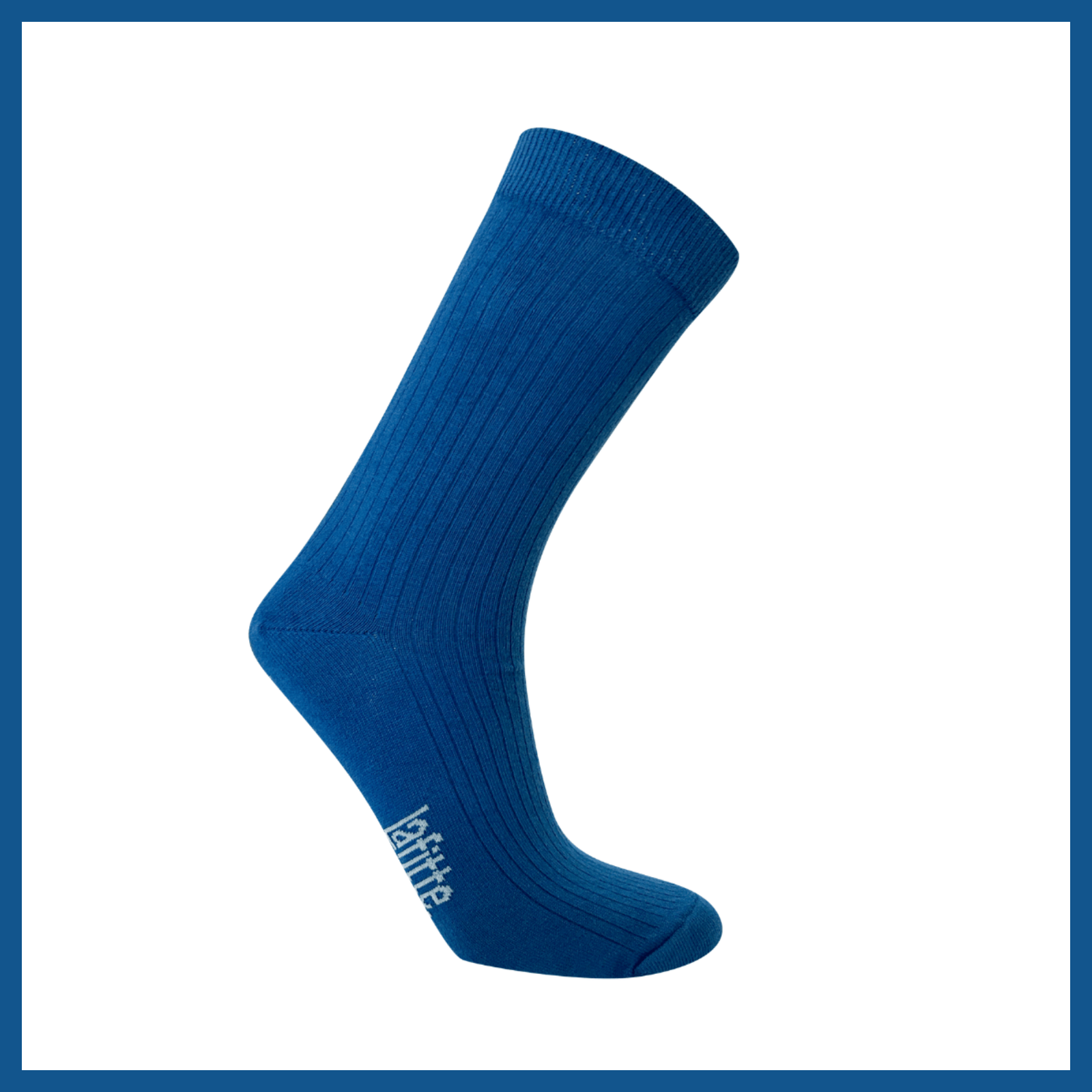 Rib Crew Socks | Cotton | AUSTRALIAN MADE | Royal
