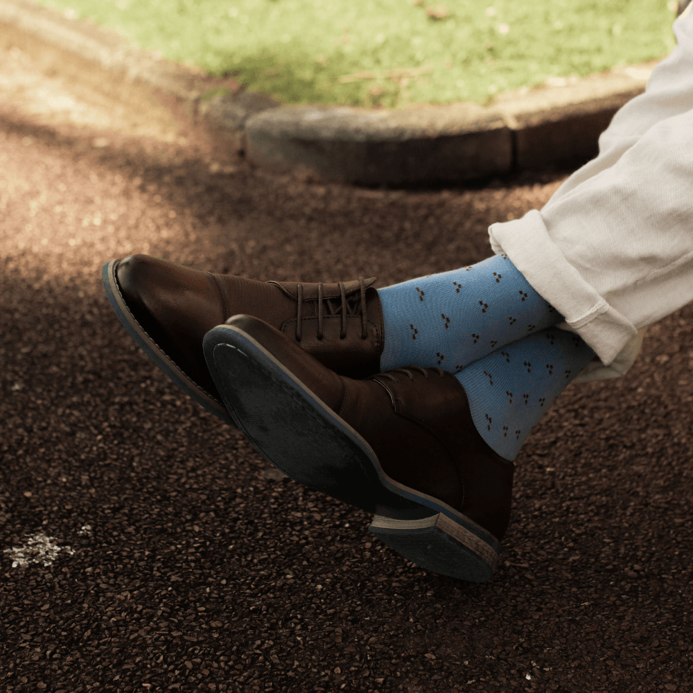 Tri Dot Crew Socks | Cotton | AUSTRALIAN MADE