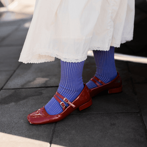 Rib Crew Socks | Cotton | AUSTRALIAN MADE | Purple