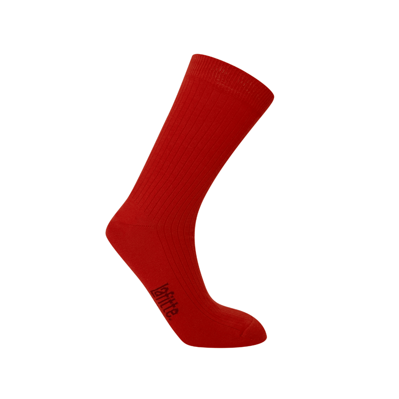 Rib Crew Socks | Cotton | AUSTRALIAN MADE | Red