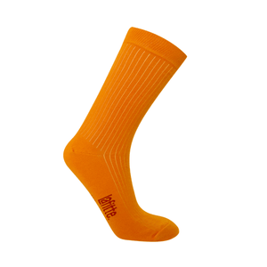 Rib Crew Socks | Cotton | AUSTRALIAN MADE | Orange