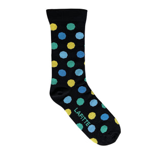 Spot Black - Organic Cotton Loose Top Sock