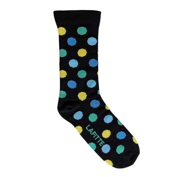 Spot Black - Organic Cotton Loose Top Sock