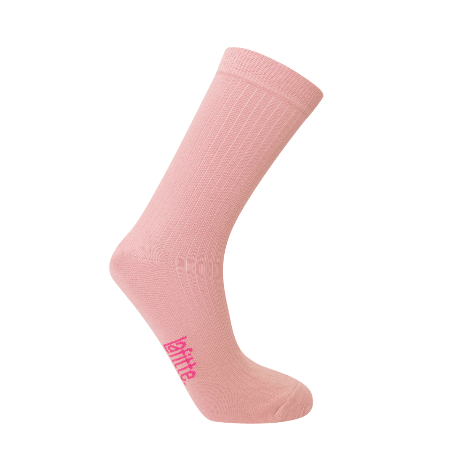 Rib Crew Socks | Cotton | AUSTRALIAN MADE | Pink