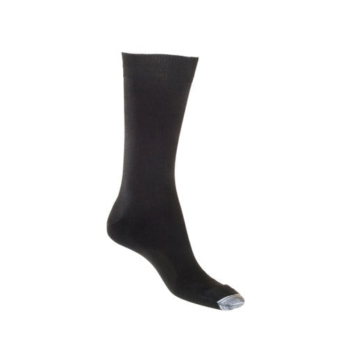 Silk Touch Cotton Sock with Tough Toe™ | Black