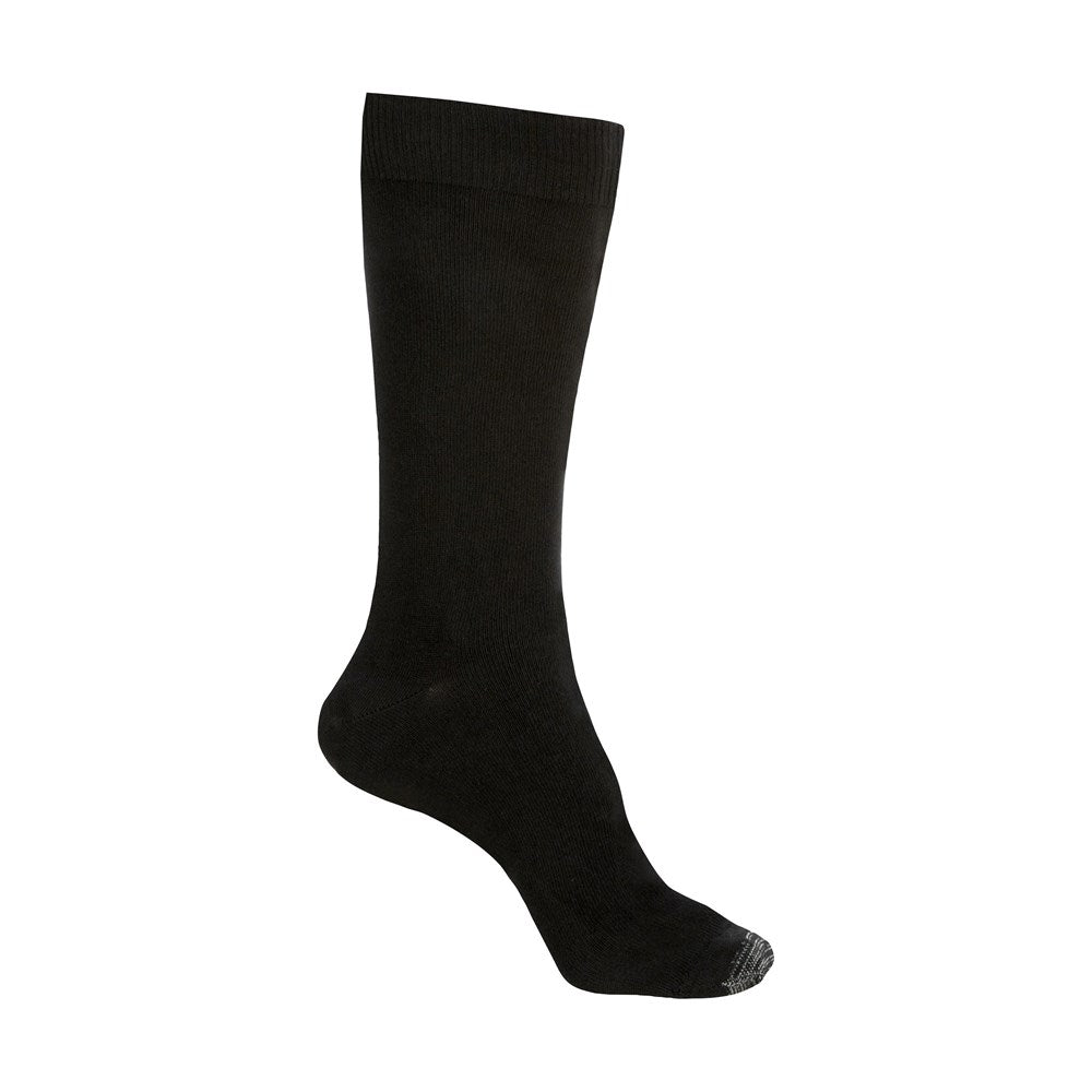 Loose Top Cotton Crew Socks with Tough Toe™ | AUSTRALIAN MADE | Black
