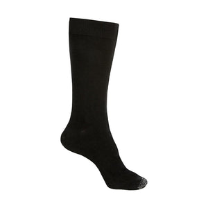 Loose Top Cotton Crew Socks with Tough Toe™ | AUSTRALIAN MADE | Black