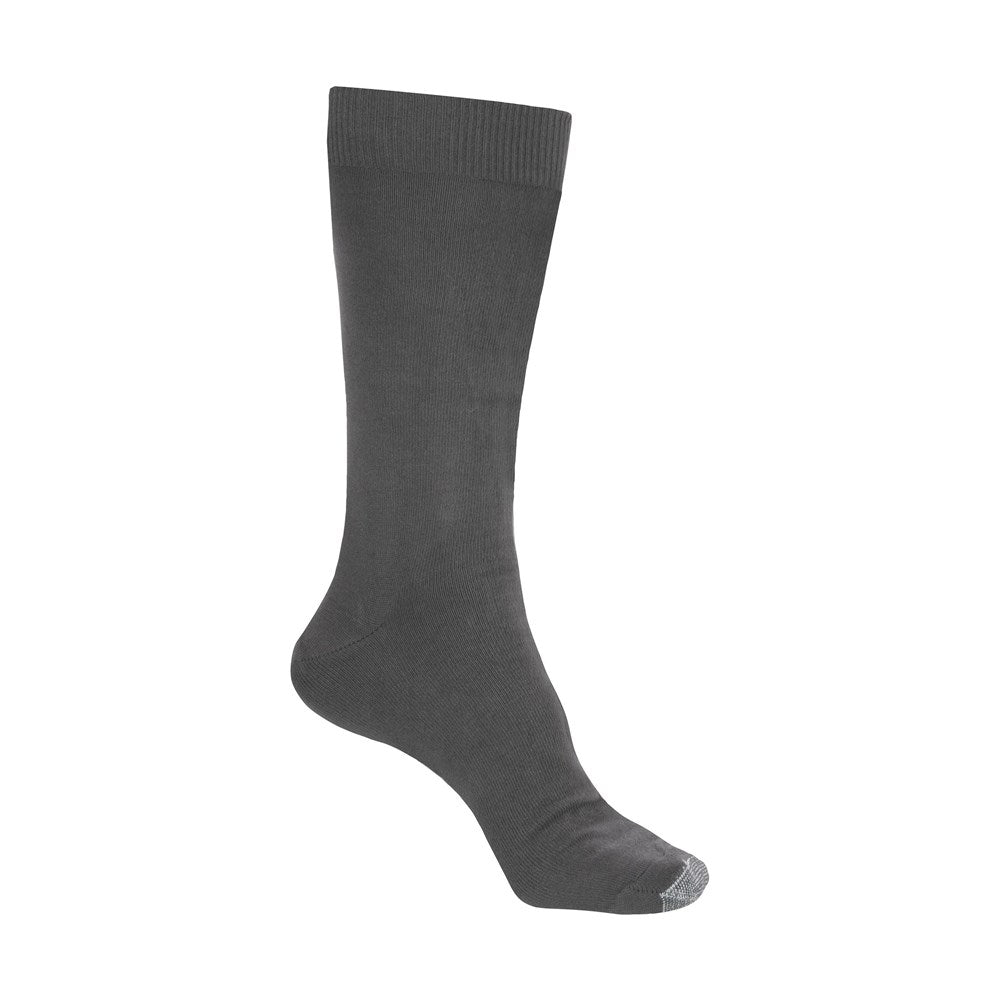 Loose Top Cotton Crew Socks with Tough Toe™ | AUSTRALIAN MADE | Gunmetal