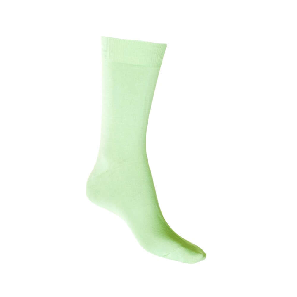 Silk Touch Cotton Crew Socks with Tough Toe | Mint
