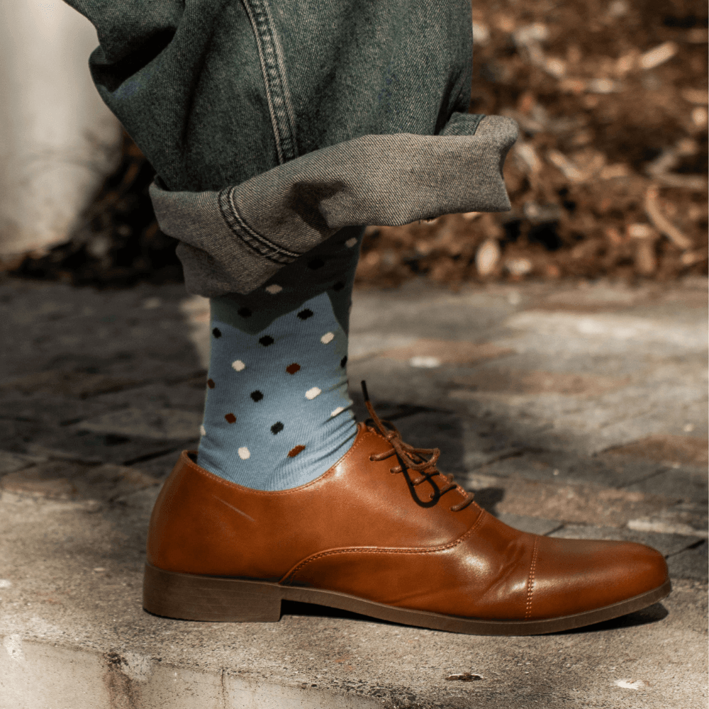 Small Spot Crew Socks | Cotton | AUSTRALIAN MADE