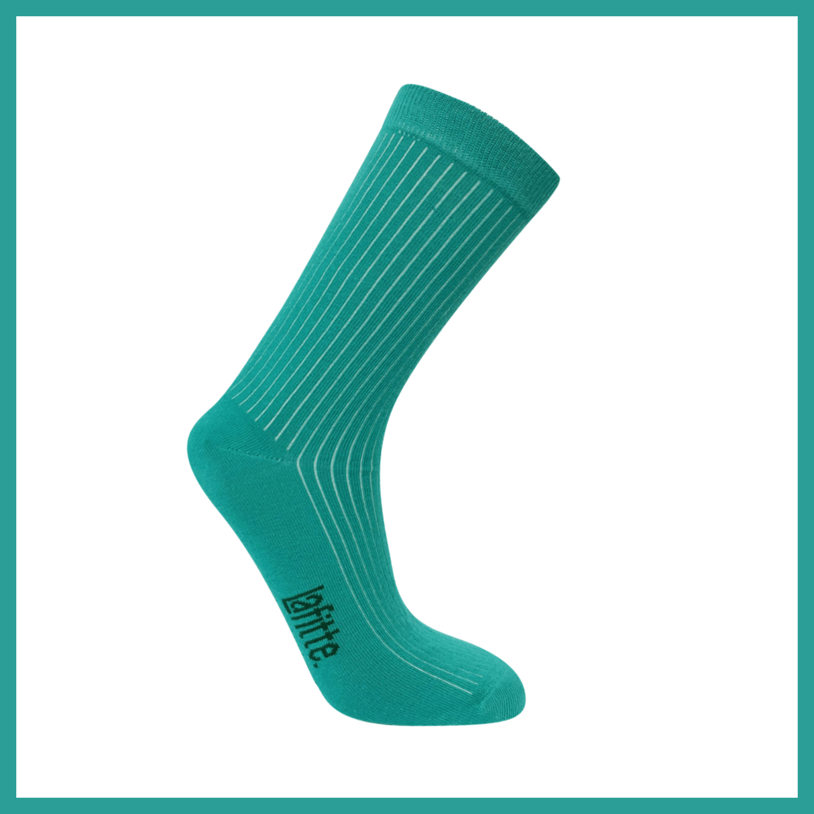 Rib Crew Socks | Cotton | AUSTRALIAN MADE | Jade