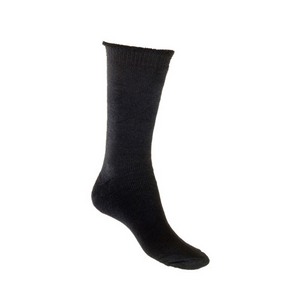Thick Knit Loose Top Cotton Crew Socks | AUSTRALIAN MADE | Black