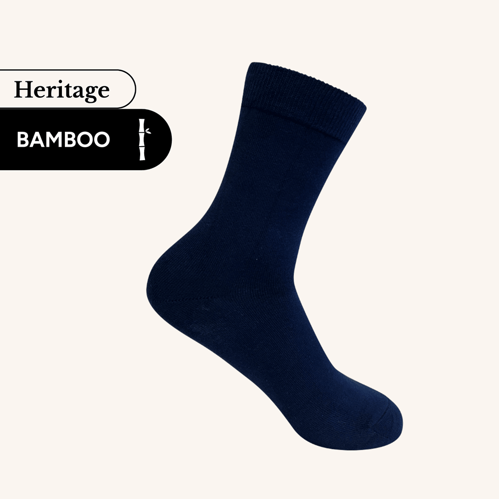 Heritage Crew Socks | Bamboo | AUSTRALIAN MADE | Navy