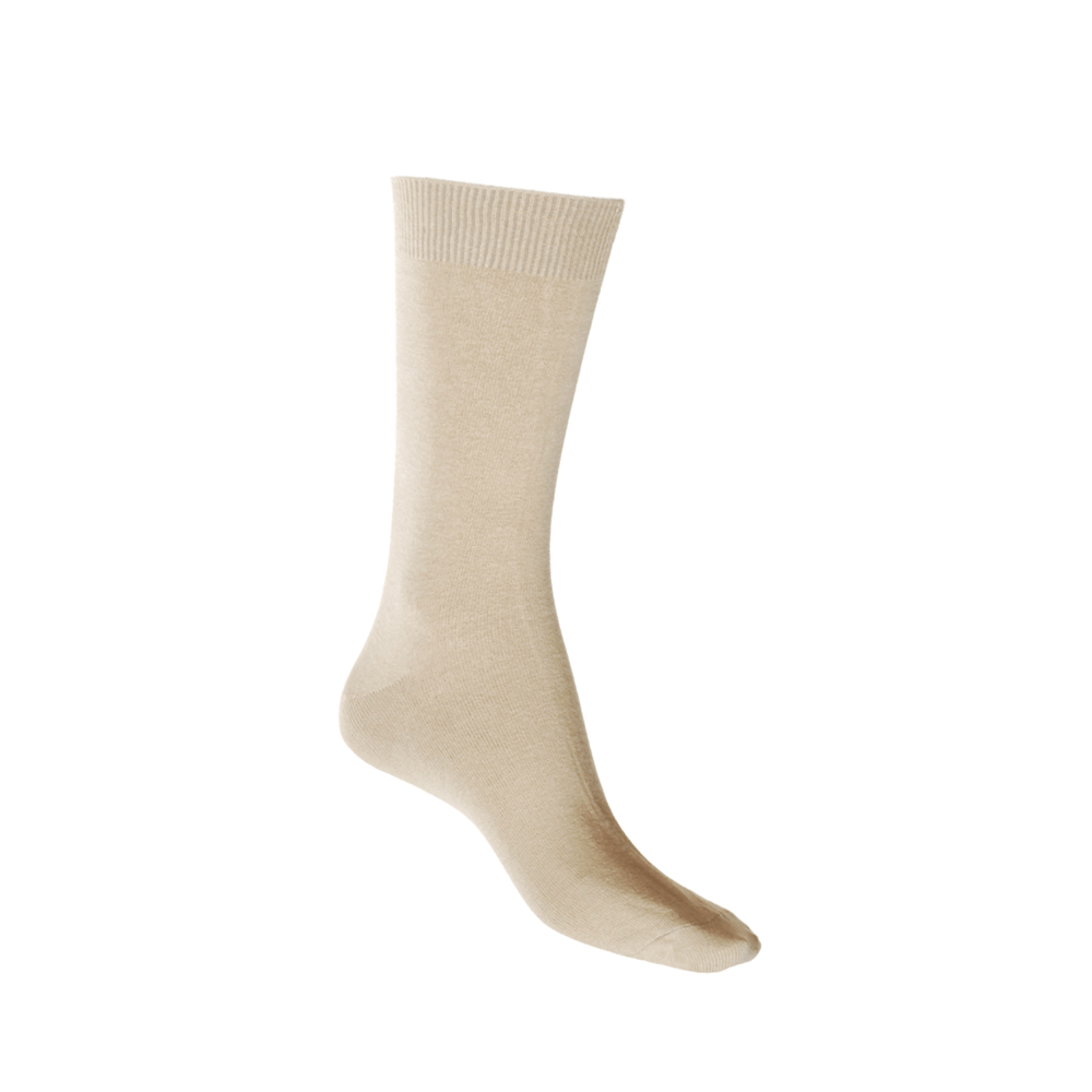 Cotton Soft Crew Socks Oatmeal Man Woman Aus