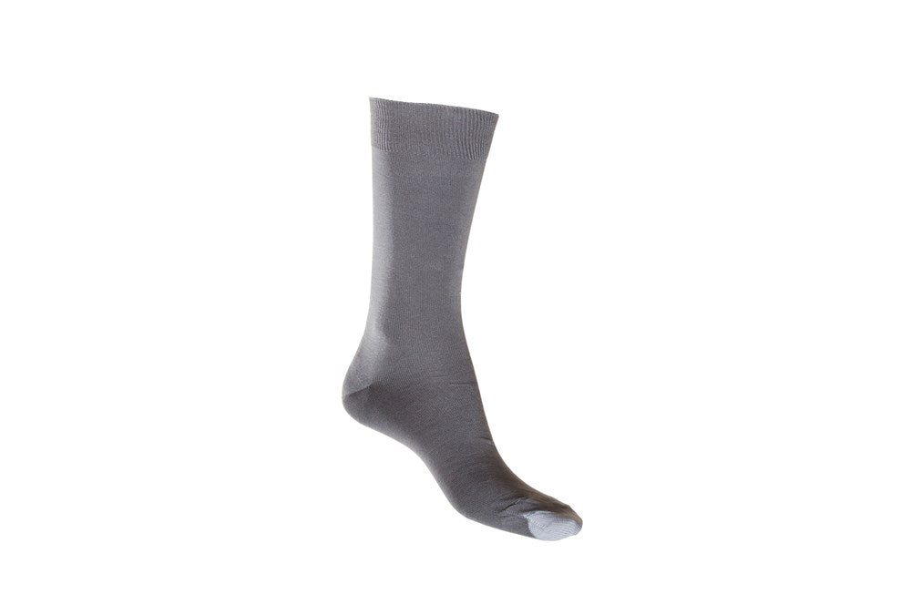 Silk Touch Cotton Sock with Tough Toe™ | Grey