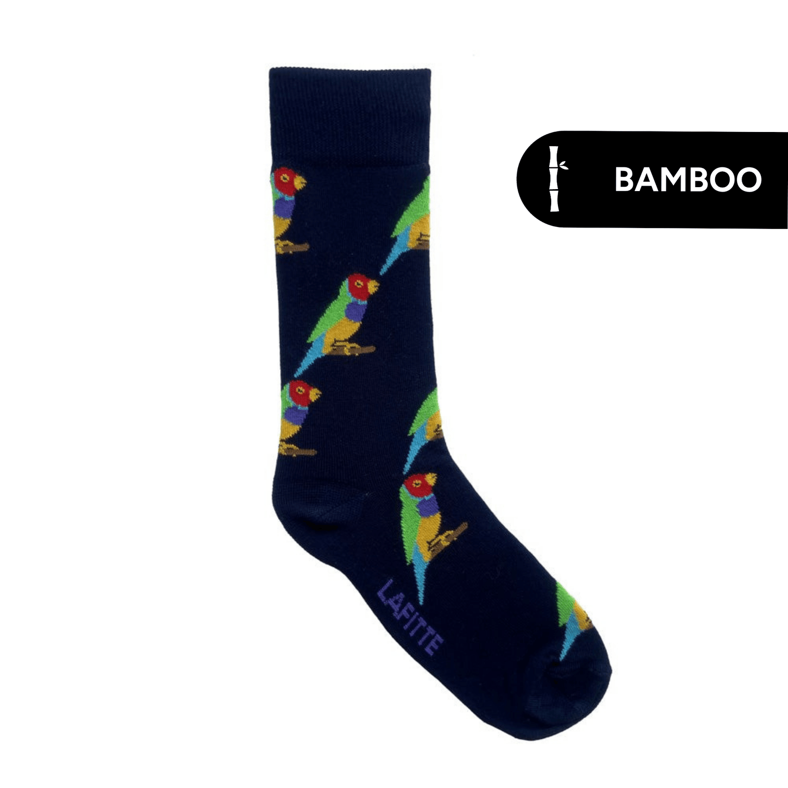 Gouldian Finch Crew Socks | Bamboo | Endangered Australian Animals Range | AUSTRALIAN MADE