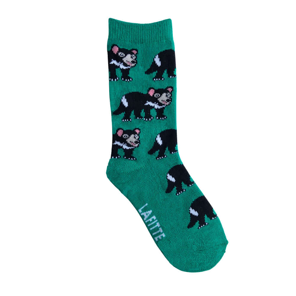 Kids Tasmanian Devil Crew Socks | Cotton