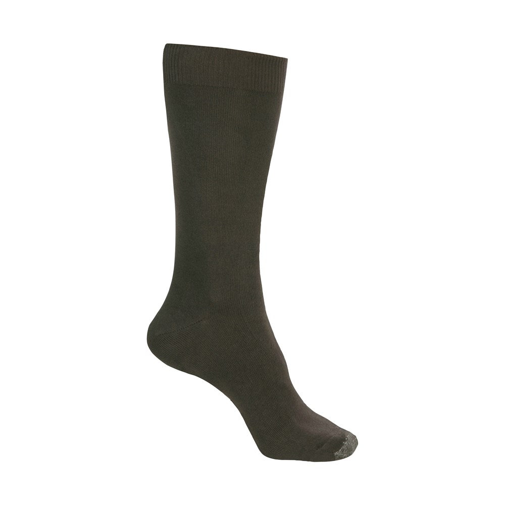 Loose Top Cotton Crew Socks with Tough Toe™ | AUSTRALIAN MADE | Chocolate