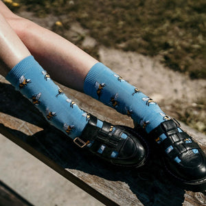 Bumble Bee Crew Socks | Cotton | AUSTRALIAN MADE
