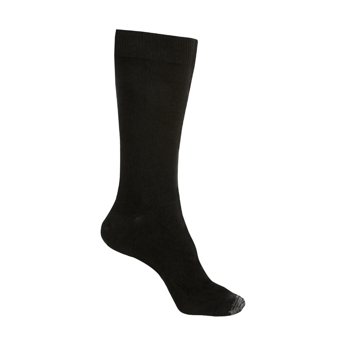 black cotton socks with soft cuff and reinforced toe for men and women