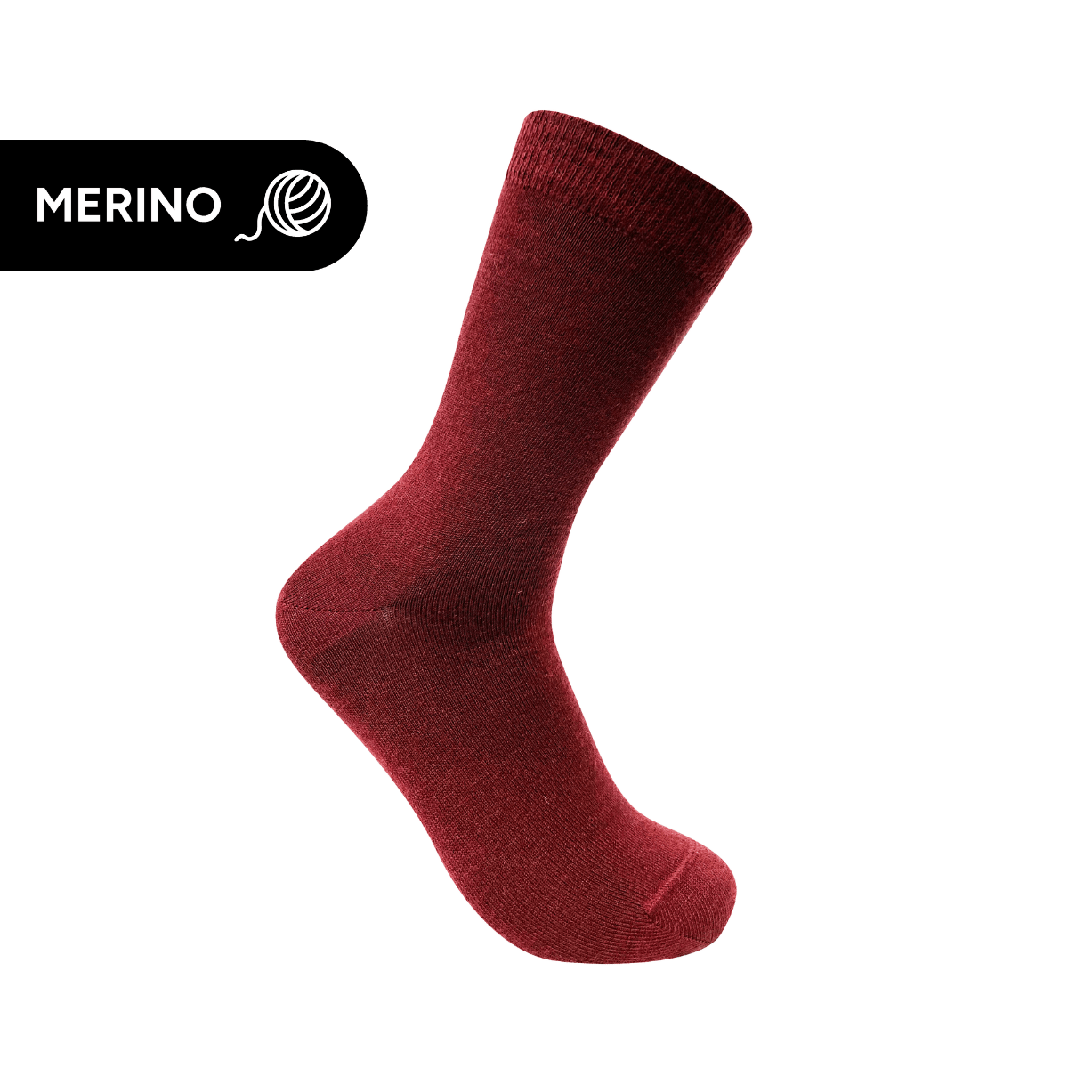 Merino Wool Crew Socks | AUSTRALIAN MADE | Maroon