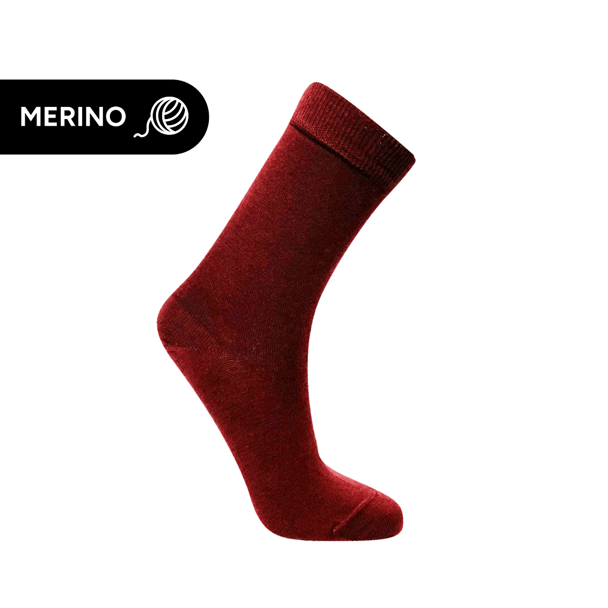 Merino Wool Crew Socks | AUSTRALIAN MADE | Maroon