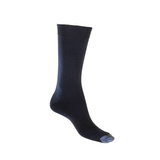 Loose Top Silk Touch Cotton Sock with Tough Toe™ | Navy