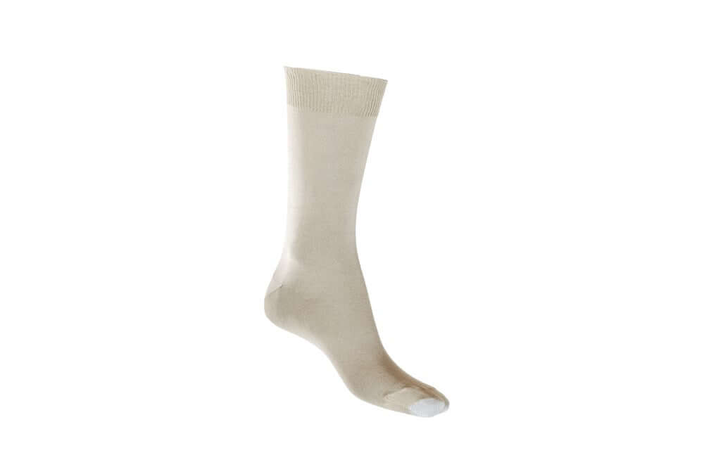 Silk Touch Cotton Crew Sock Oatmeal