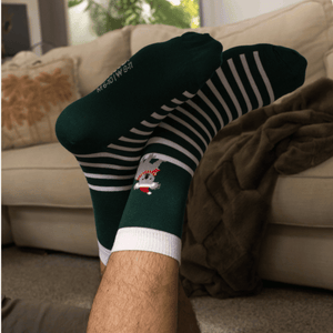 Candy Cane Koala Crew Socks | Cotton | AUSTRALIAN MADE