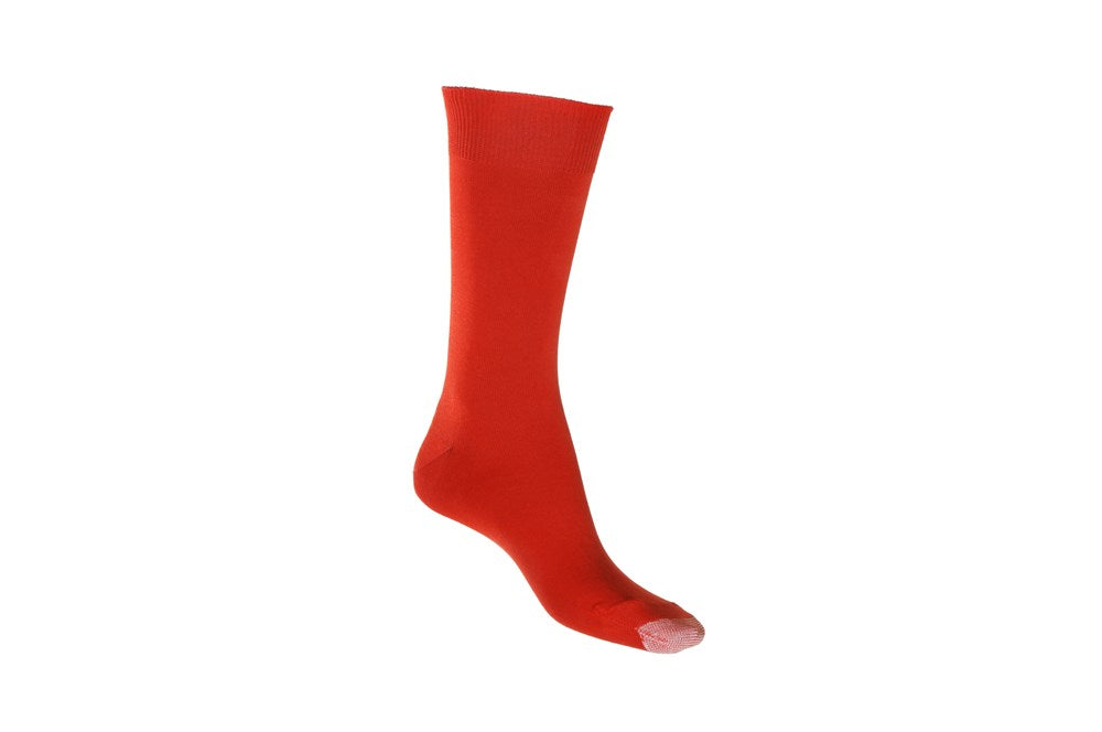 Silk Touch Cotton Sock with Tough Toe™ | Red