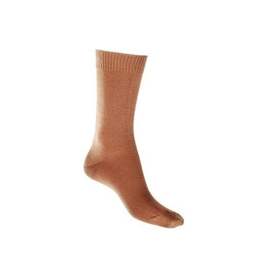 Silk Touch Cotton Sock with Tough Toe™ | Toffee