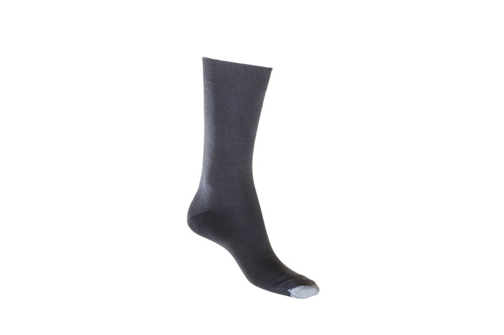 Silk Touch Cotton Sock with Tough Toe™ | Charcoal