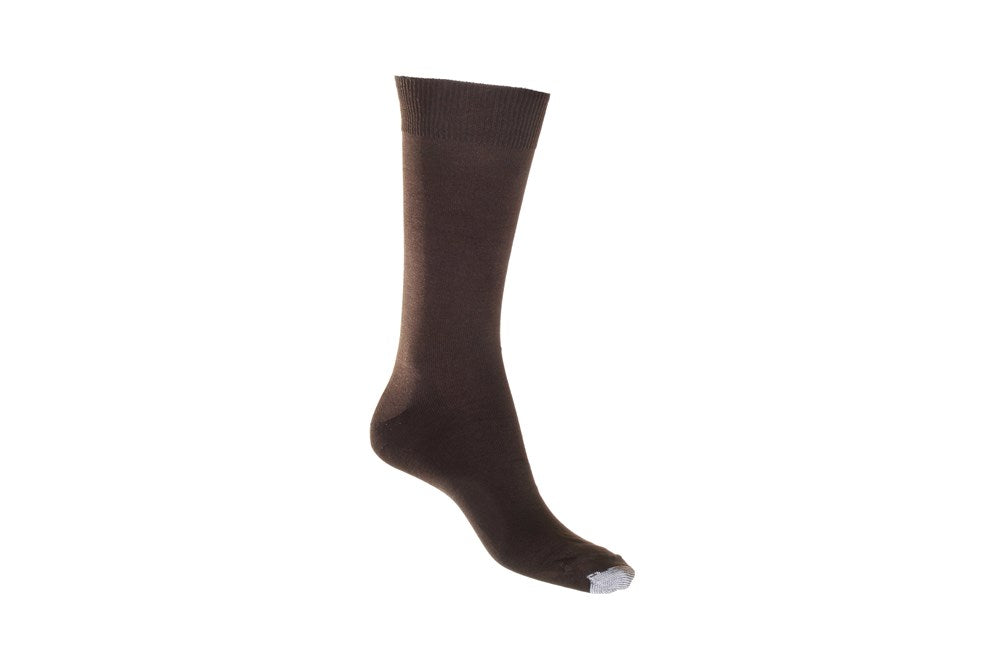 Silk Touch Cotton Sock with Tough Toe™ | Chocolate