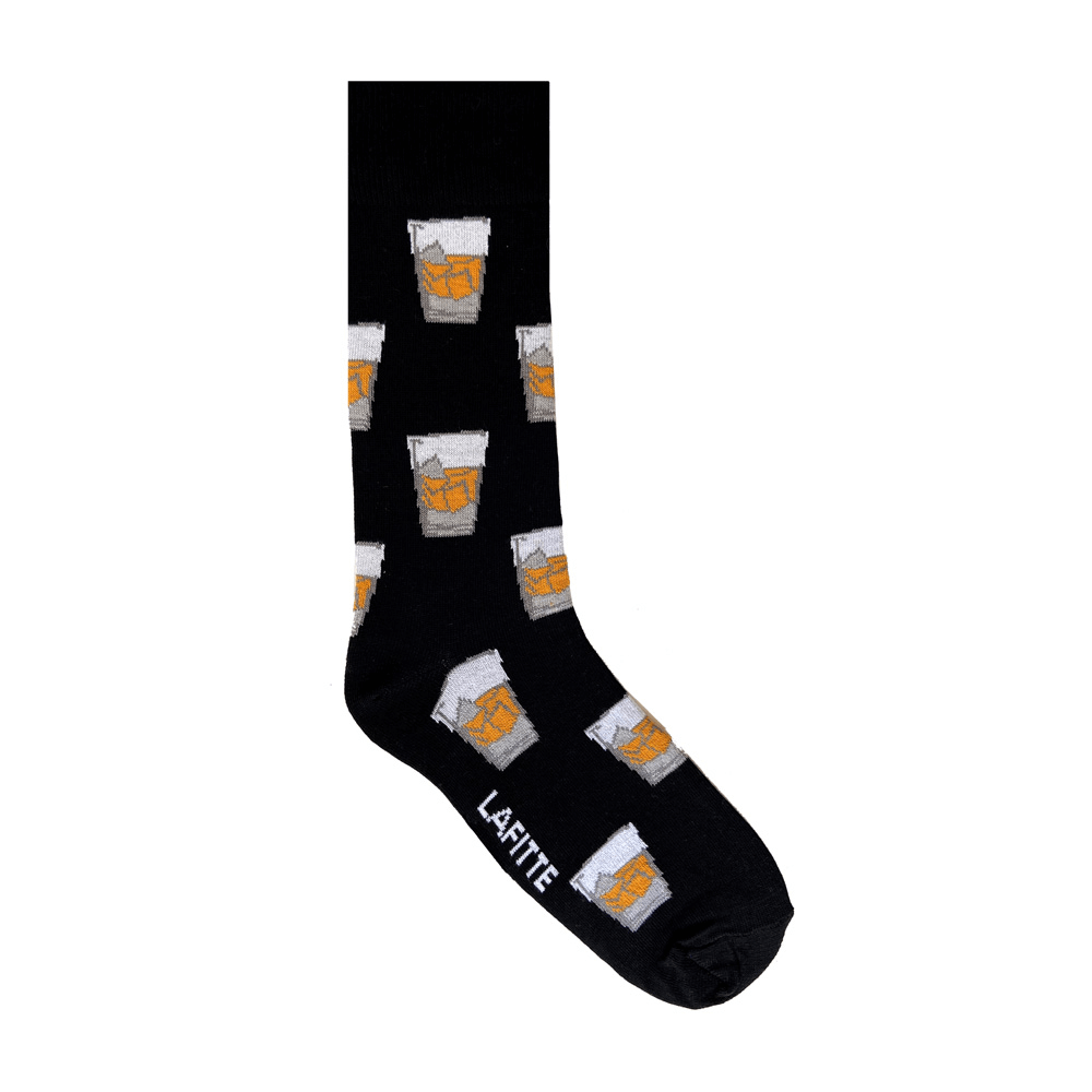 black socks with whiskey glasses for men and women au