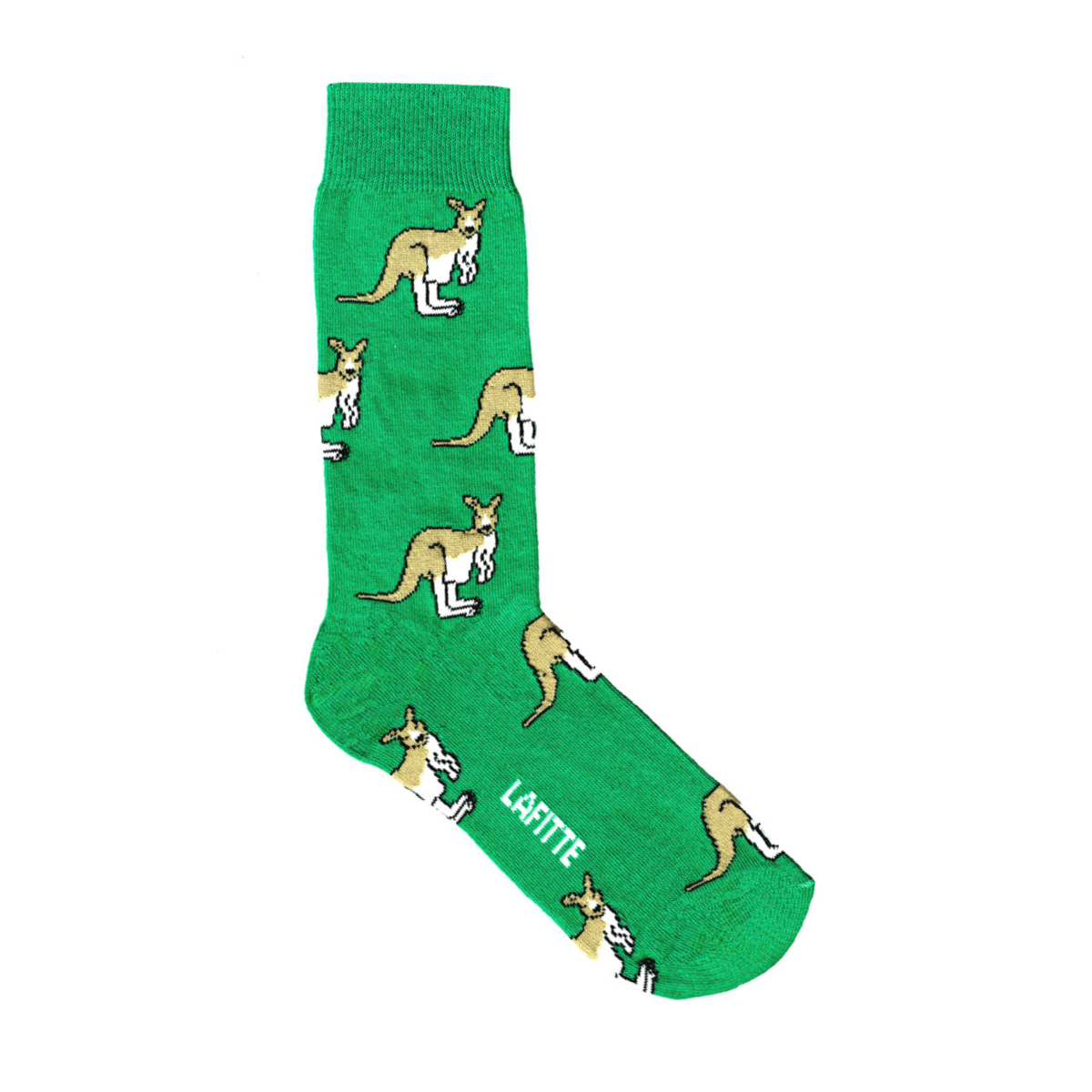 Green kangroo socks for men aus cotton