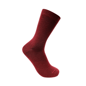 Australian merino wool mens crew sock maroon 