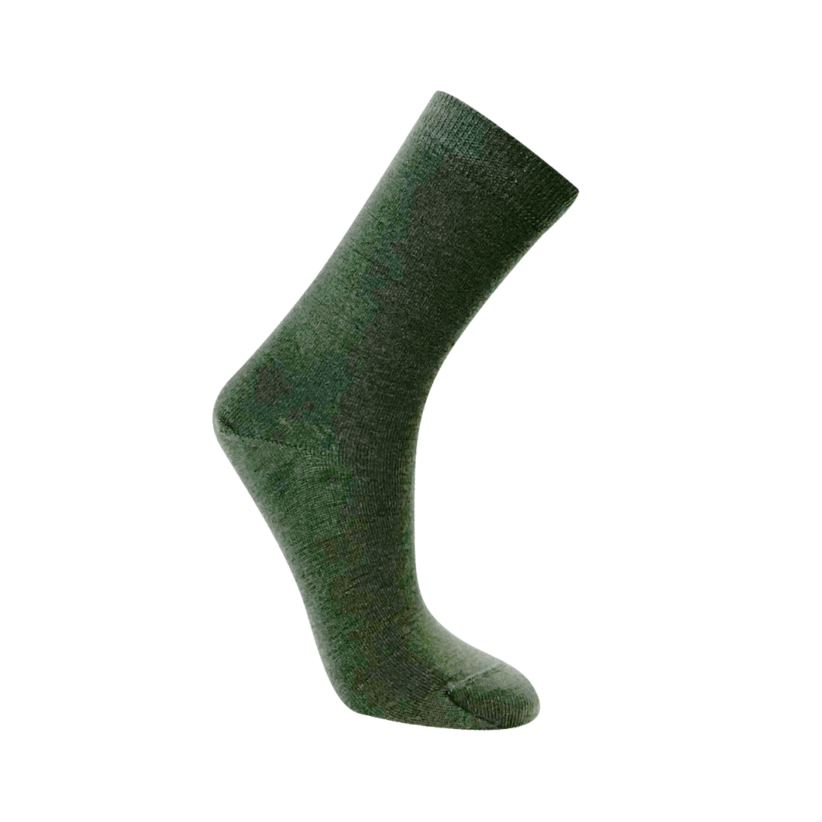 Australian merino wool mens crew sock dark green 