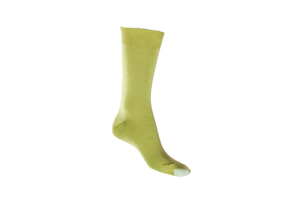 Silk Touch Cotton Sock with Tough Toe™ | Lime