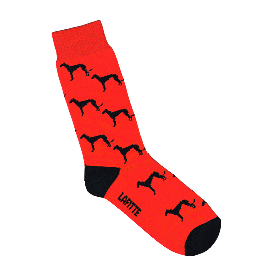 Charity Socks - Red with greyhounds | Shop Online | LAFITTE Australia
