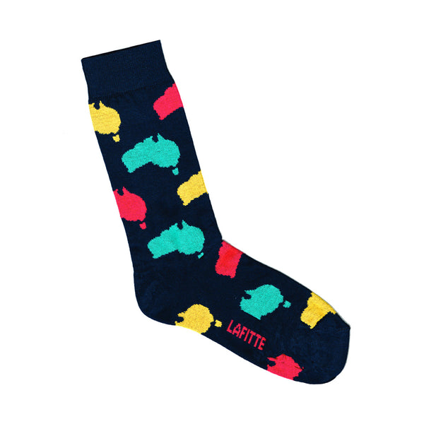 Australian Maps Sock