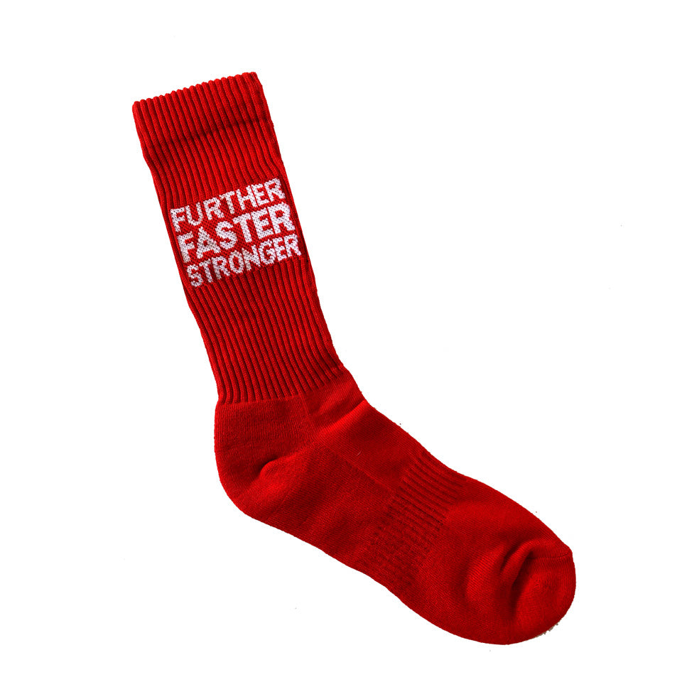 Sports Crew Sock - Further Faster Harder