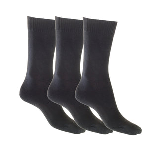 Mid-Weight Cotton Sock Black - 3 Pack Sale