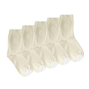 Kids Tough Toe™ Mercerised Cotton Paper Sock - 5 Pack Special