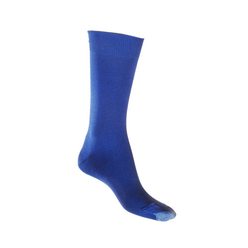 Royal Blue Mercerised Cotton Sock with Tough Toe™