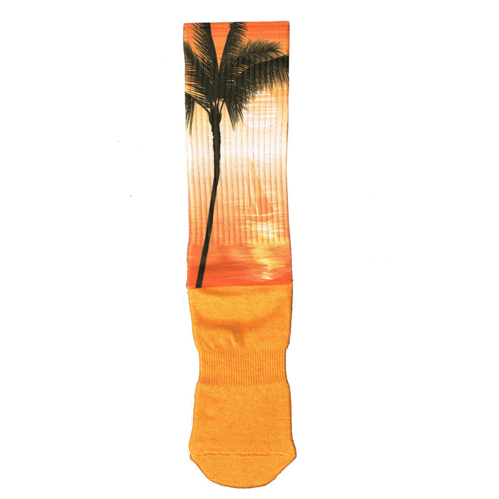 Palm Tree Print Sock