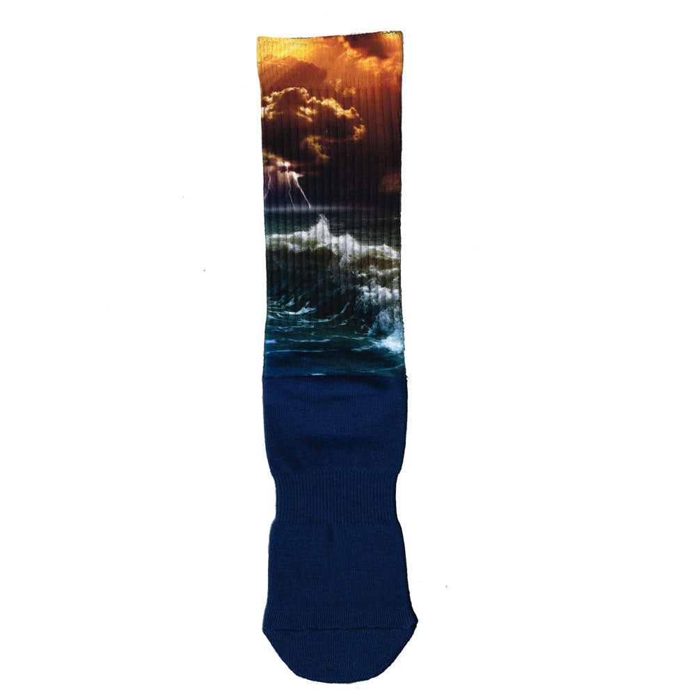 Sea Storm Print Sock